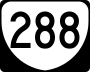 State Route 288 marker