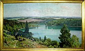 The Green Lake by Czeslaw Znamierowski, 145 x 250 cm, 1955