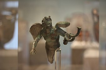 Eros Lamp Holder, Greek, c.25-50 B.C.