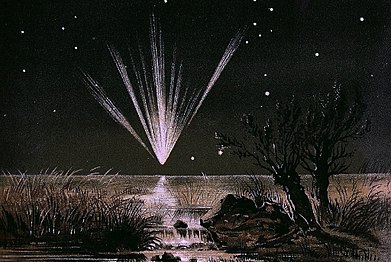 Austrian astronomer Edmund Weiss sketched the Great Comet of 1861