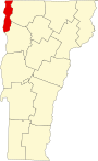 Grand Isle County map