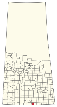 Location of the RM of Happy Valley No. 10 in Saskatchewan