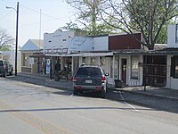 A glimpse of along Nueces Street (Texas State Highway 55) in Camp Wood, March 2011