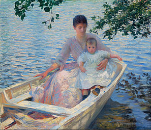 Mother and Child in a Boat, 1892; Emeline with Josephine