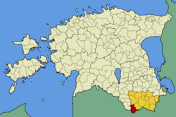 Mõniste Parish within Võru County.