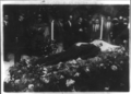 The lying in state of Italian tenor Enrico Caruso at the Church San Francisco de Paulo in Naples, 1921.