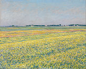 The plain of Gennevilliers, yellow fields (1884) National Gallery of Victoria, Melbourne