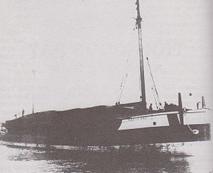 The Noquebay, loaded with lumber.