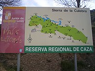 Map of the Natural Reserve at Rihonor de Castilla