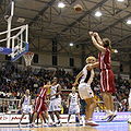 Image 7A three-point field goal by Sara Giauro during the FIBA Europe Cup Women Finals, 2005 in Naples, Italy