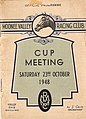 Front cover of the 1948 Moonee Valley Cup racebook