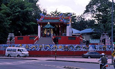 To Di Gong (Land God) Temple at Kuching, 1991
