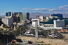 A skyline of Las Vegas
