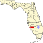 A state map highlighting Charlotte County in the southern part of the state. It is medium in size.