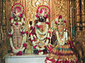 Image Hari Krishna with Gaulokvihari and Radha in the western sanctum
