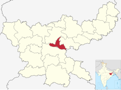 Location of Ramgarh district in Jharkhand