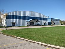 Centennial Arena and adjacent Curling Rink in Winkler, Manitoba.