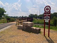 The 1909 railroad bridge over the Little Calumet River was rebuilt in 2014 as a trail bridge.