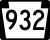 Pennsylvania Route 932 marker