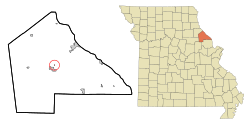 Location of Tarrants, Missouri