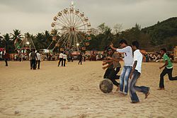 Football game during Chendu Festival