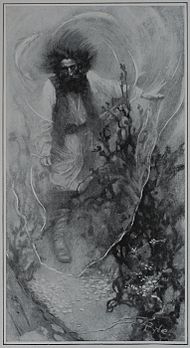 An illustration by Howard Pyle featuring a pirate ghost