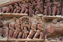 Terracotta relief in Raghunatha temple
