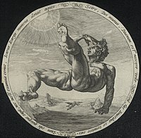 A 16th century print of Icarus falling.[26]