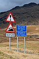 Image 9Warning signs at Hardknott Pass (from North West England)