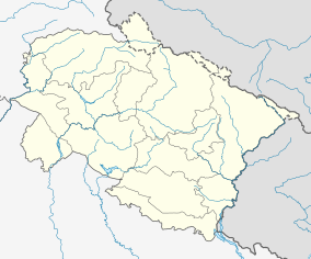 Map showing the location of Nanda Devi National Park