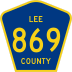 County Road 869 marker