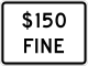 Posted Fines for Speed Limits