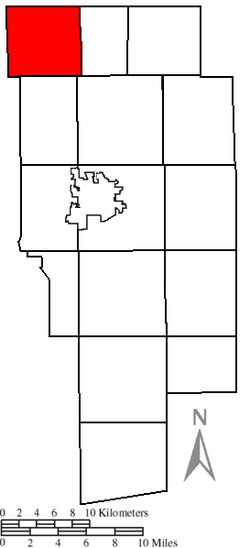 Location of Ruggles Township in Ashland County