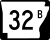 Highway 32B marker