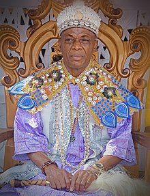 Photo of His Royal Majesty, Eze Chukwuemeka Eri; the Traditional Ruler of Enugwu Aguleri in his royal regalia