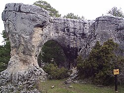 Los Callejones de Las Majadas rock formations in the Serranía de Cuenca