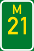 Metropolitan route M21 shield