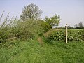 As a small path just before Uttoxeter
