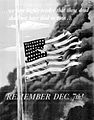 A propaganda poster following the Attack on Pearl Harbor.