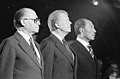 Image 43Celebrating the signing of the 1978 Camp David Accords: Menachem Begin, Jimmy Carter, Anwar Sadat (from Egypt)