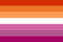 Lesbian (since 2018; seven stripes)[137]