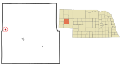 Location in Morrill County and the state of Nebraska