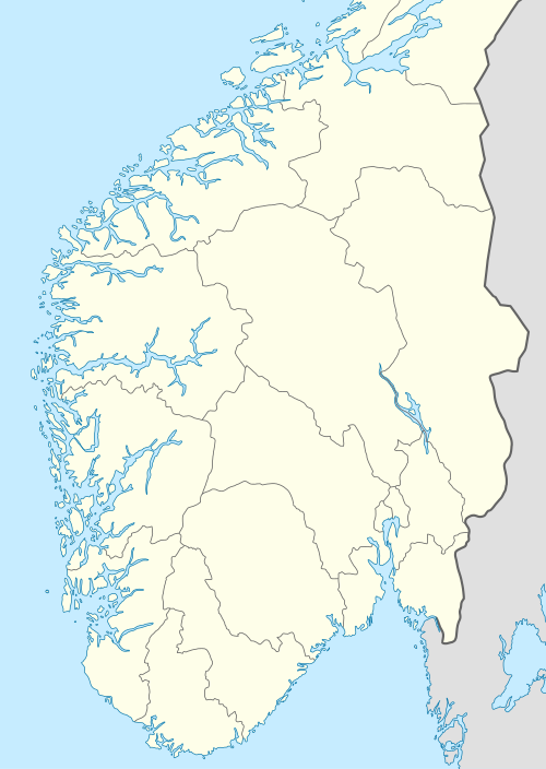 2016 Norwegian First Division is located in Norway South