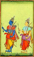 L to R: Lord Rama and Lakshmana