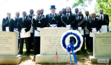 Roscoe C. Cartwright Prince Hall Lodge No. 129 paying respects to namesake on Memorial Day 2015