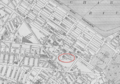 Detail of map of Boston in 1911, showing Grundmann Studios near Copley Square