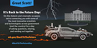 White House celebration of Back to the Future Day, 2015