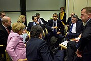Various world leaders at the Copenhagen Summit