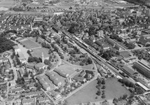 Aerial view of station (towards east) from 1963