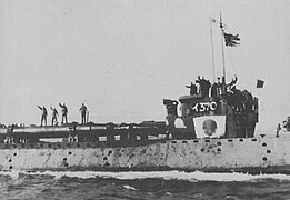 Submarine I-370 as Chihaya group on 21 February 1945